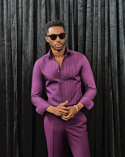PRUSH PURPLE SUIT SET